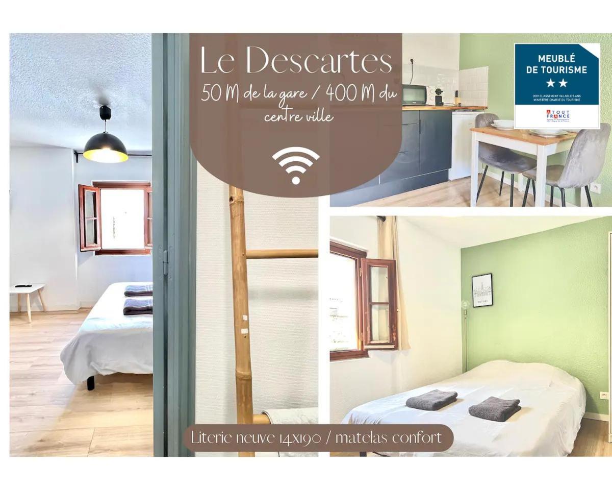 Apartamento Le Descartes, à 50m de la gare Fibre/TV connecté Poitiers Exterior foto